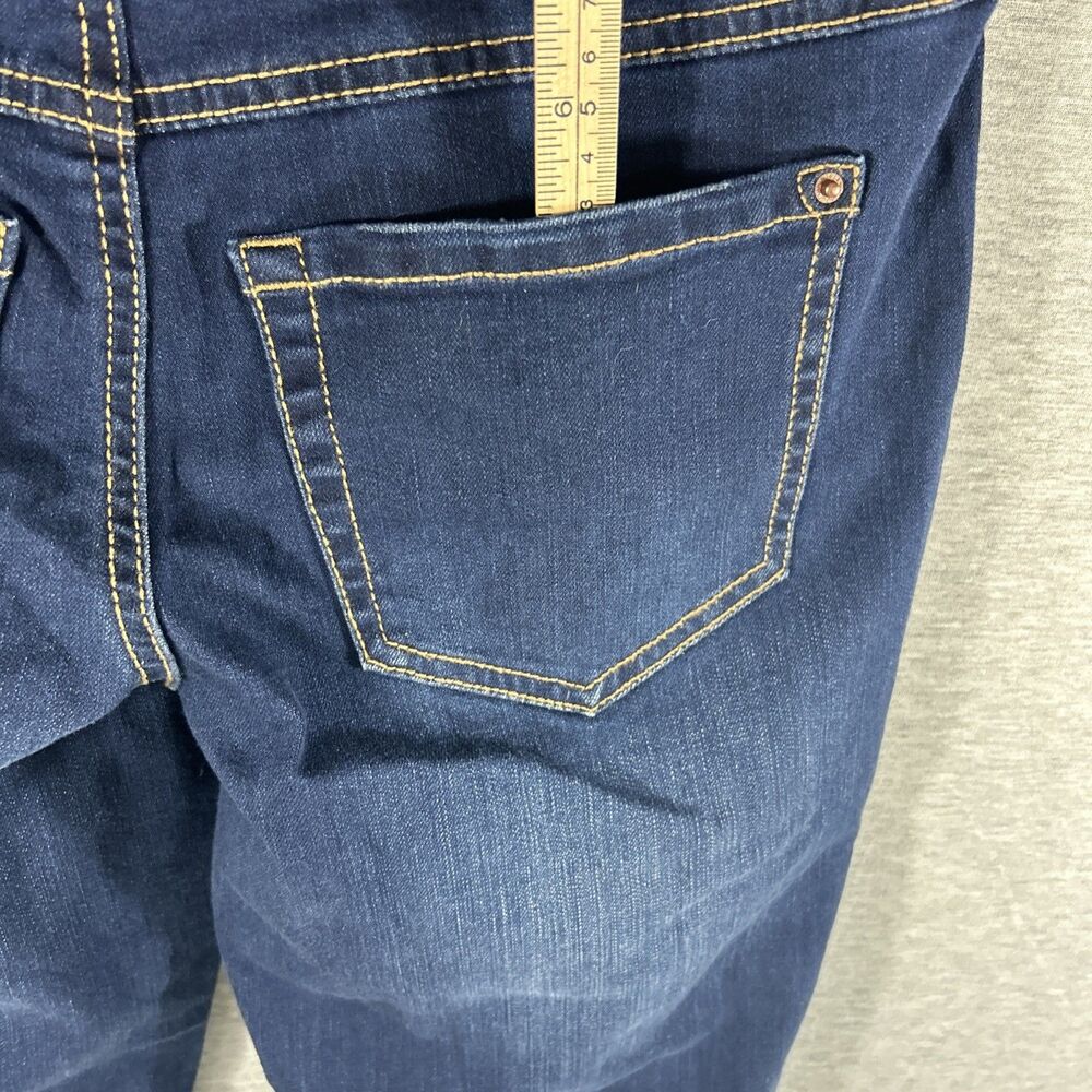 INC International Concepts Core Denim Pull On Straight High Rise MD Indigo 4/27 - Picture 5 of 11